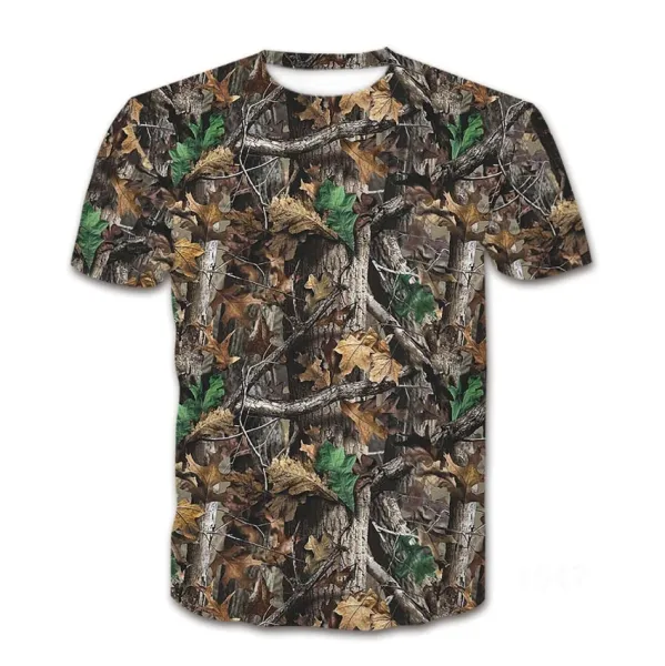 Design Woodland Snipe Camo Print T-Shirt - 18