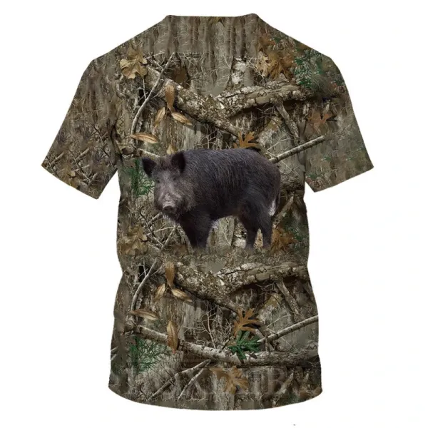 Design Woodland Snipe Camo Print T-Shirt - 23