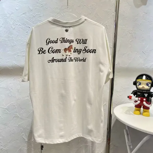 GCDS The Universe Couldn't Keep a Secret Rhinestone Embellished White T-Shirt - 30