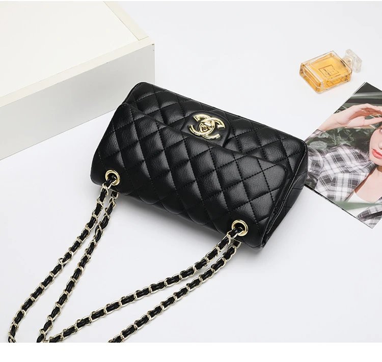 Chanel Classic Flap Bag Beige Quilted Chain Shoulder Bag - 14