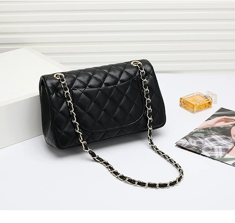 Chanel Classic Flap Bag Beige Quilted Chain Shoulder Bag - 16