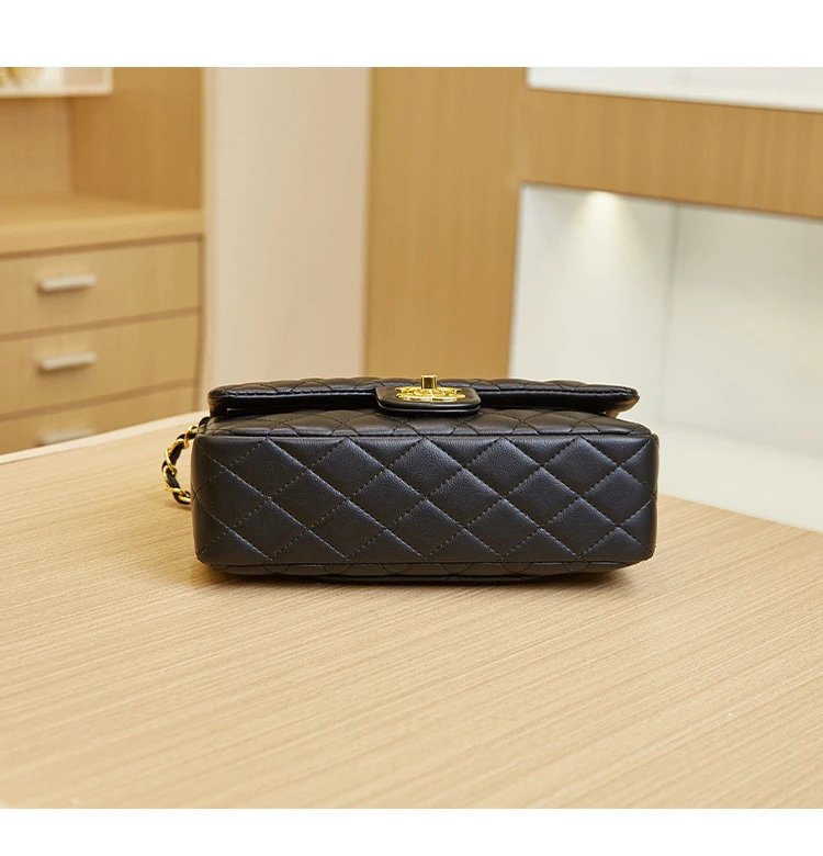 Chanel Classic Flap Bag Beige Quilted Chain Shoulder Bag - 28
