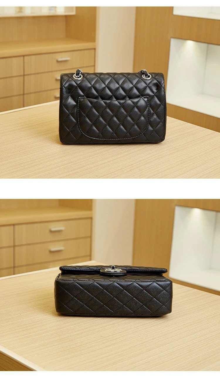 Chanel Classic Flap Bag Beige Quilted Chain Shoulder Bag - 26