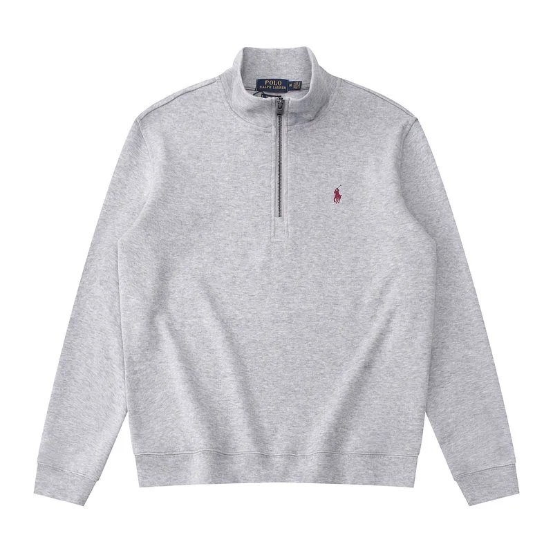603 Half-Zip Grey Red Horse