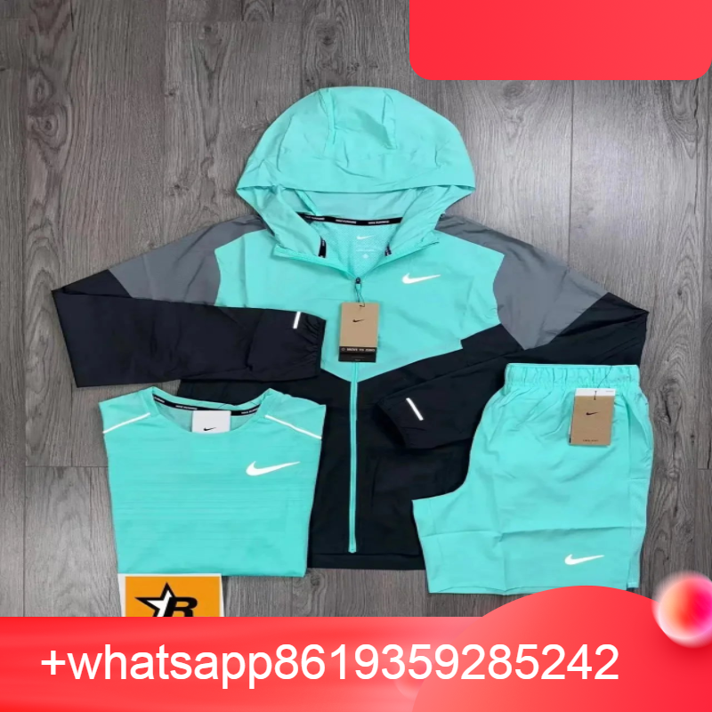 The Miller hooded three piece set features black zippers