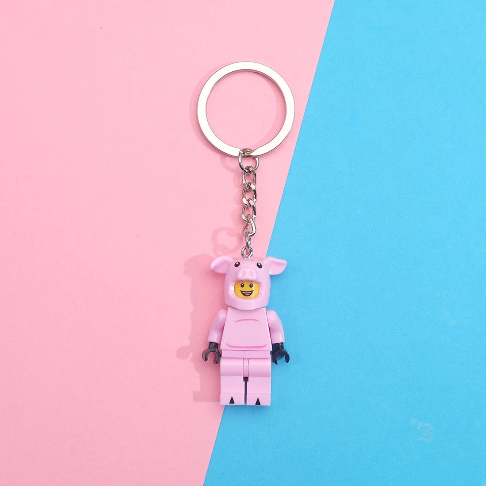 Pig Pig Man Keychain