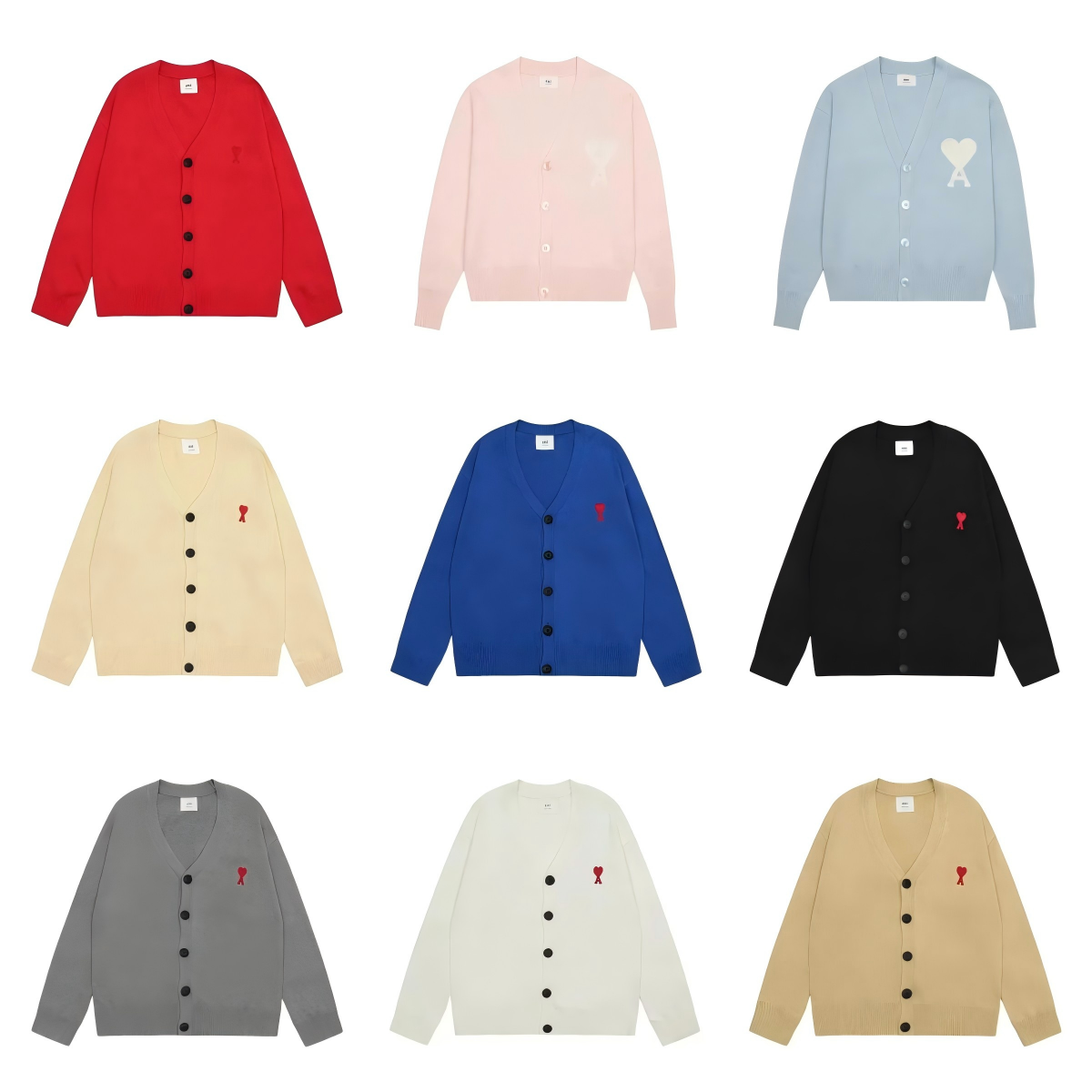 AMI Paris Versatile Knit Cardigan
