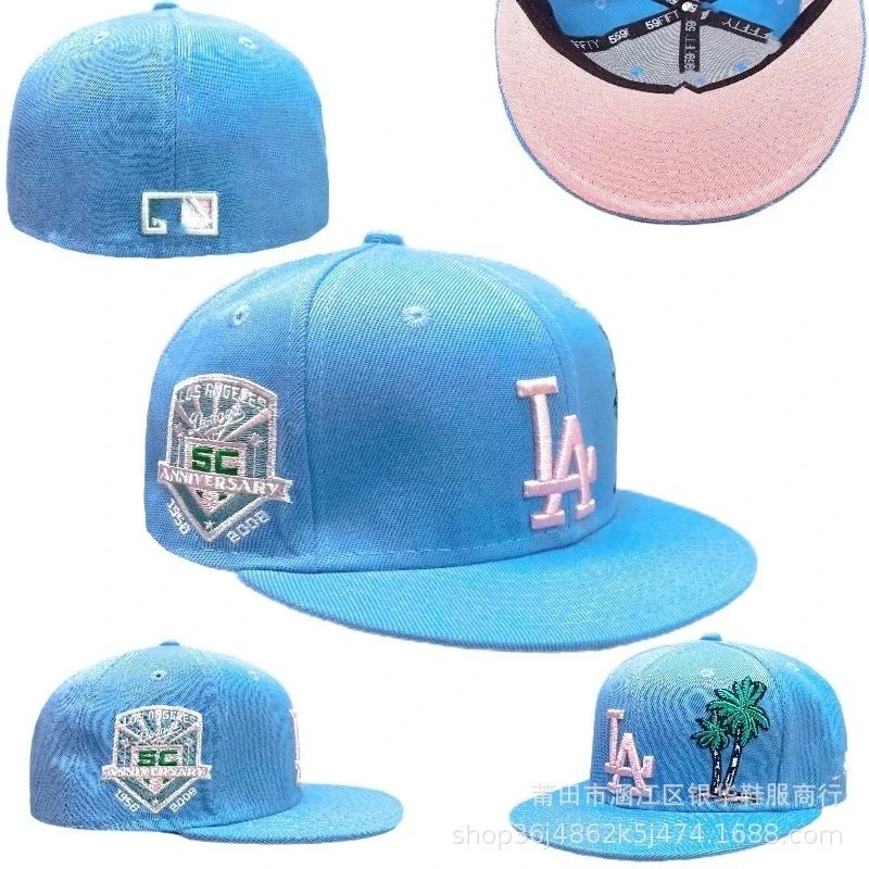 Equipo de béisbol completamente cerrado SOX americano transfronterizo Dodgers sombrero de béisbol bordado hip-hop Yankees sombrero plano cerrado