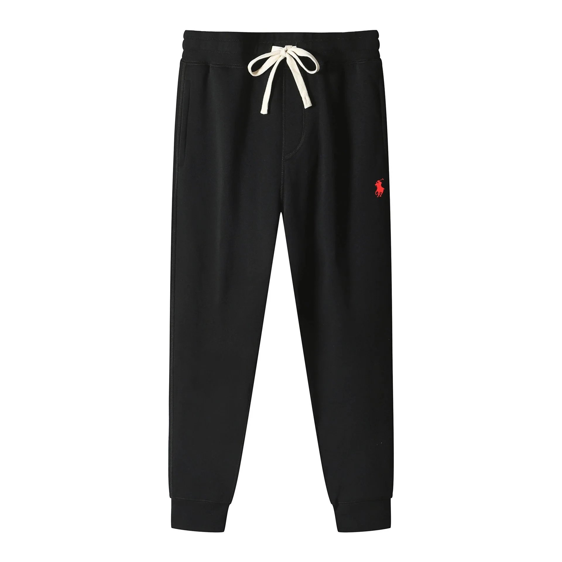 Pants black and red