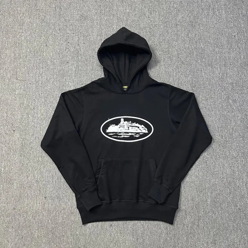 Sweatshirt Black Print White