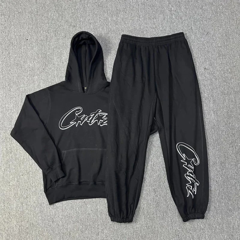 Monogrammed Pants Black