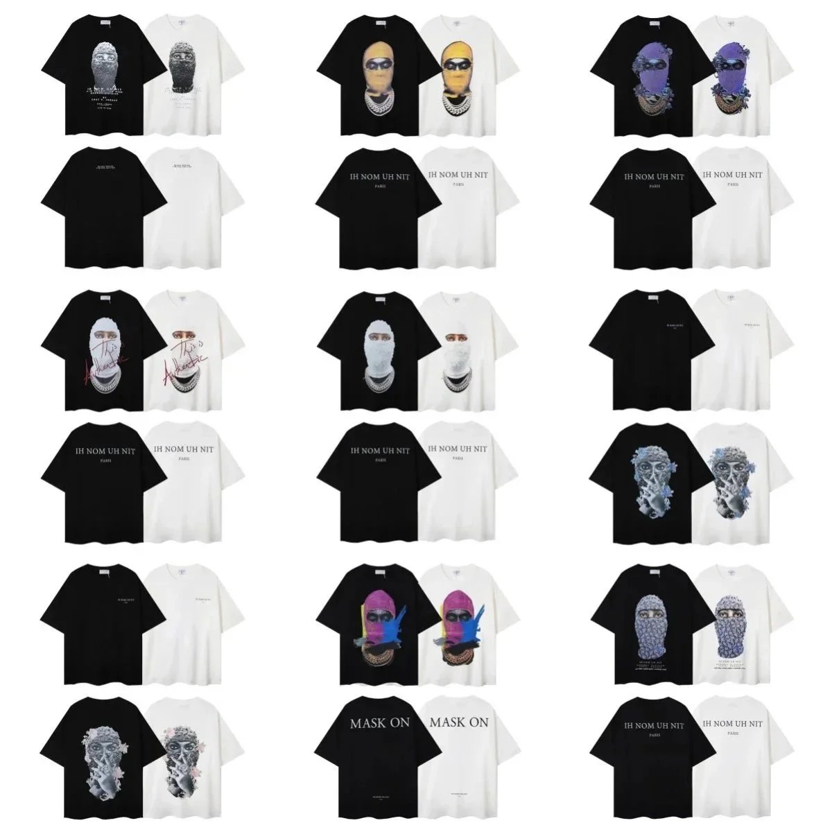Masked Man Loose Short-Sleeve T-Shirt for Men - CY (No returns for non-quality issues)