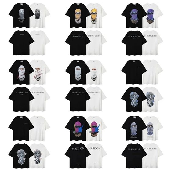 Masked Man Loose Short-Sleeve T-Shirt for Men - CY (No returns for non-quality issues)