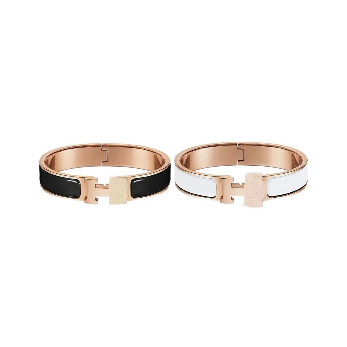 Hermès Jewelry H-Link Enamel Bangle Bracelet image 3