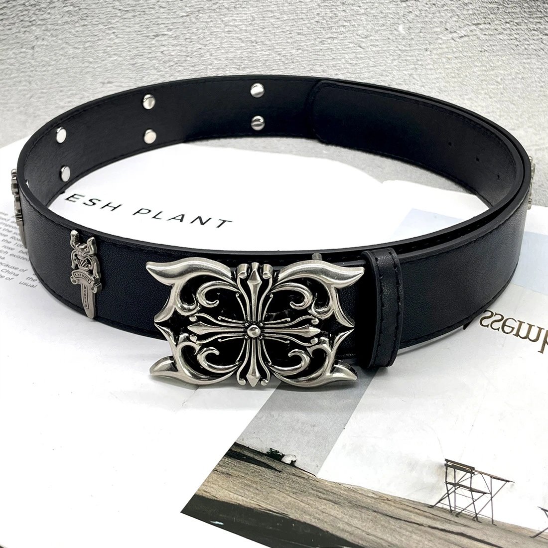 【Butterfly Cross Black】Holy Sword Cross Belt