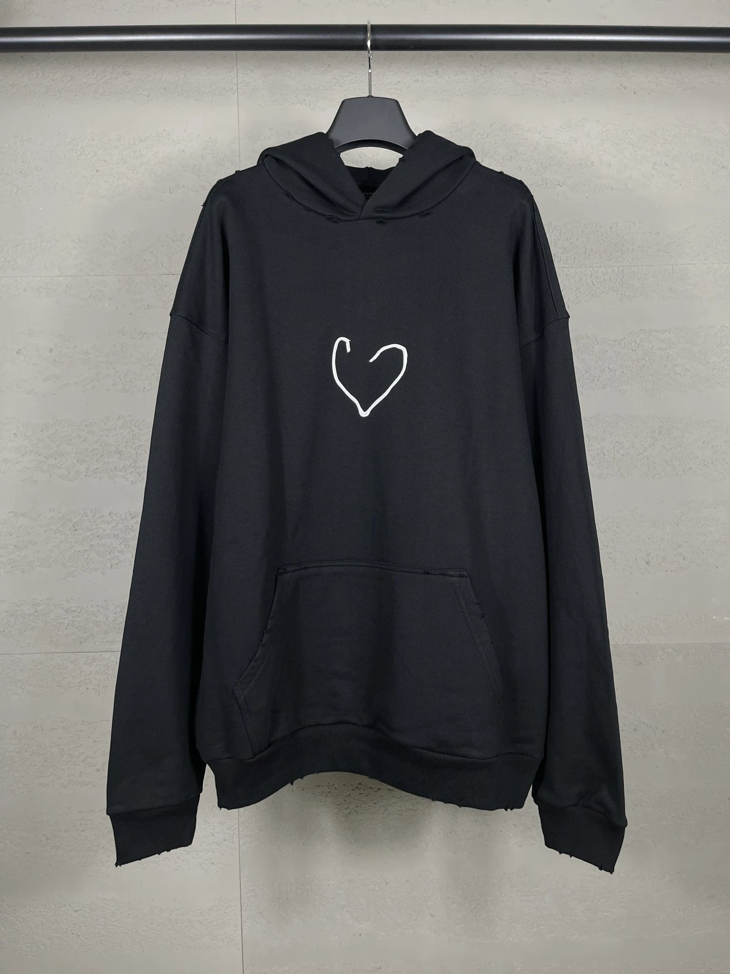 Gaichela Distressed Logo Hoodie Gray - 25