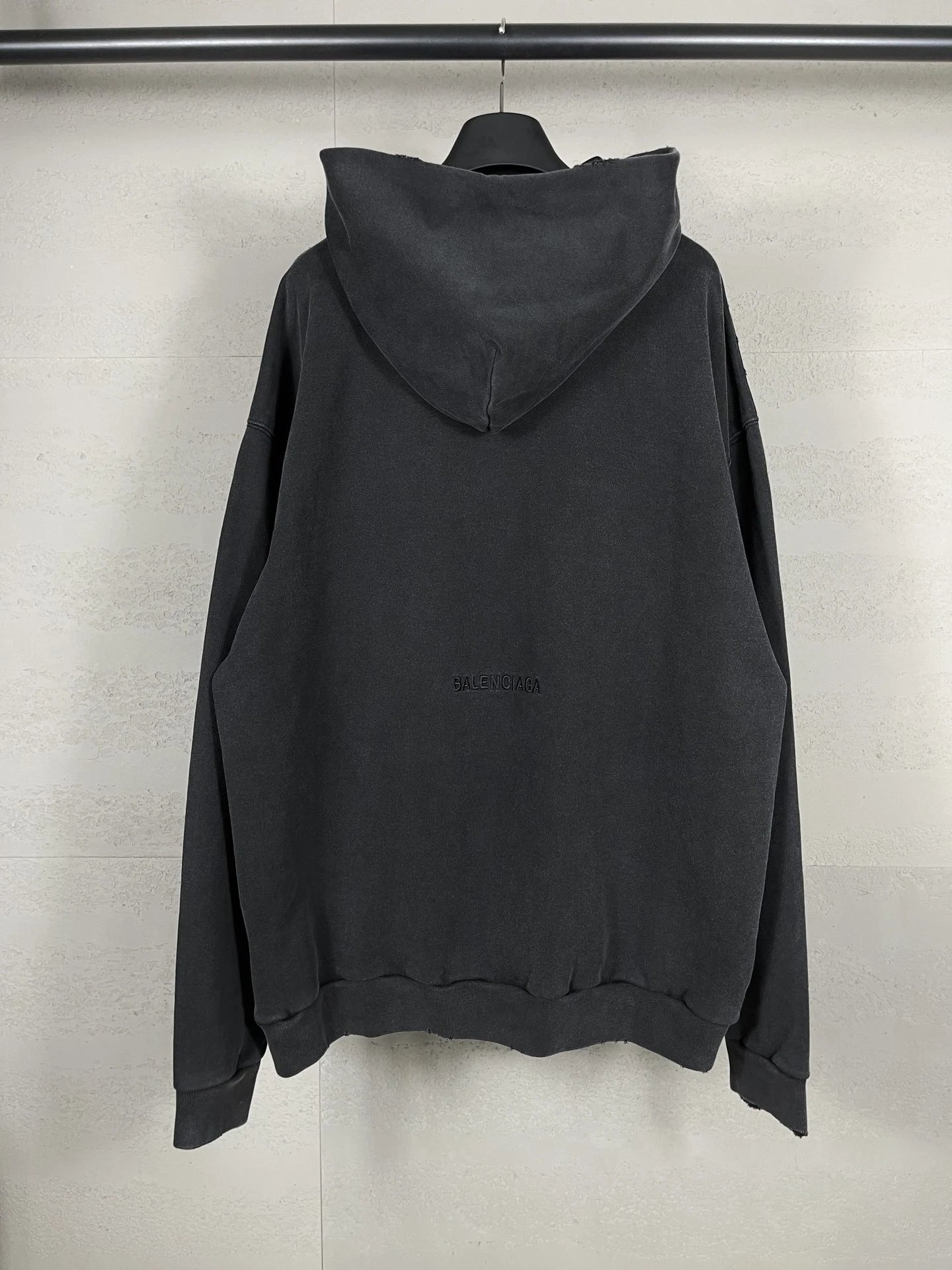 Gaichela Distressed Logo Hoodie Gray - 16