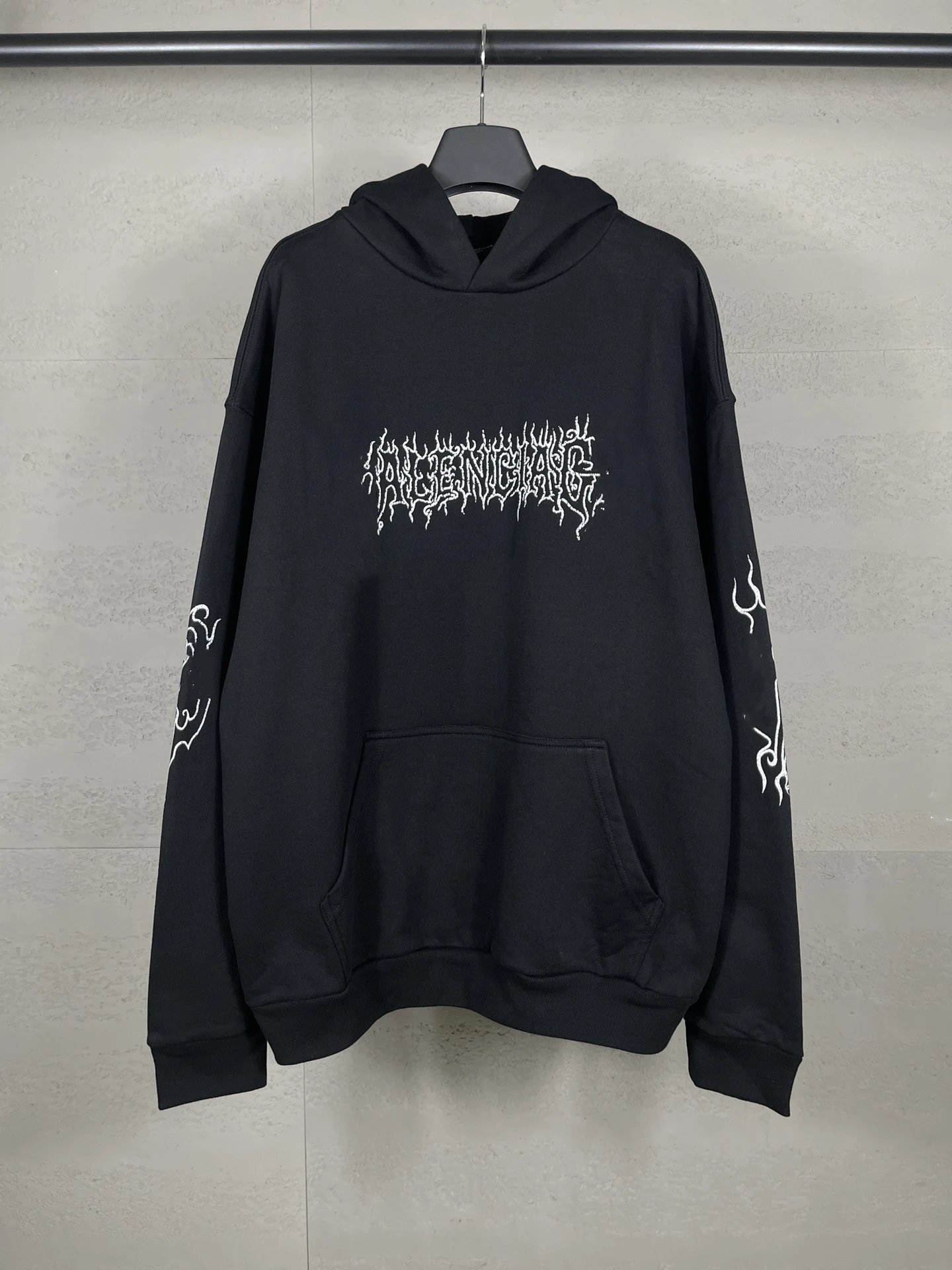 Gaichela Distressed Logo Hoodie Gray - 39