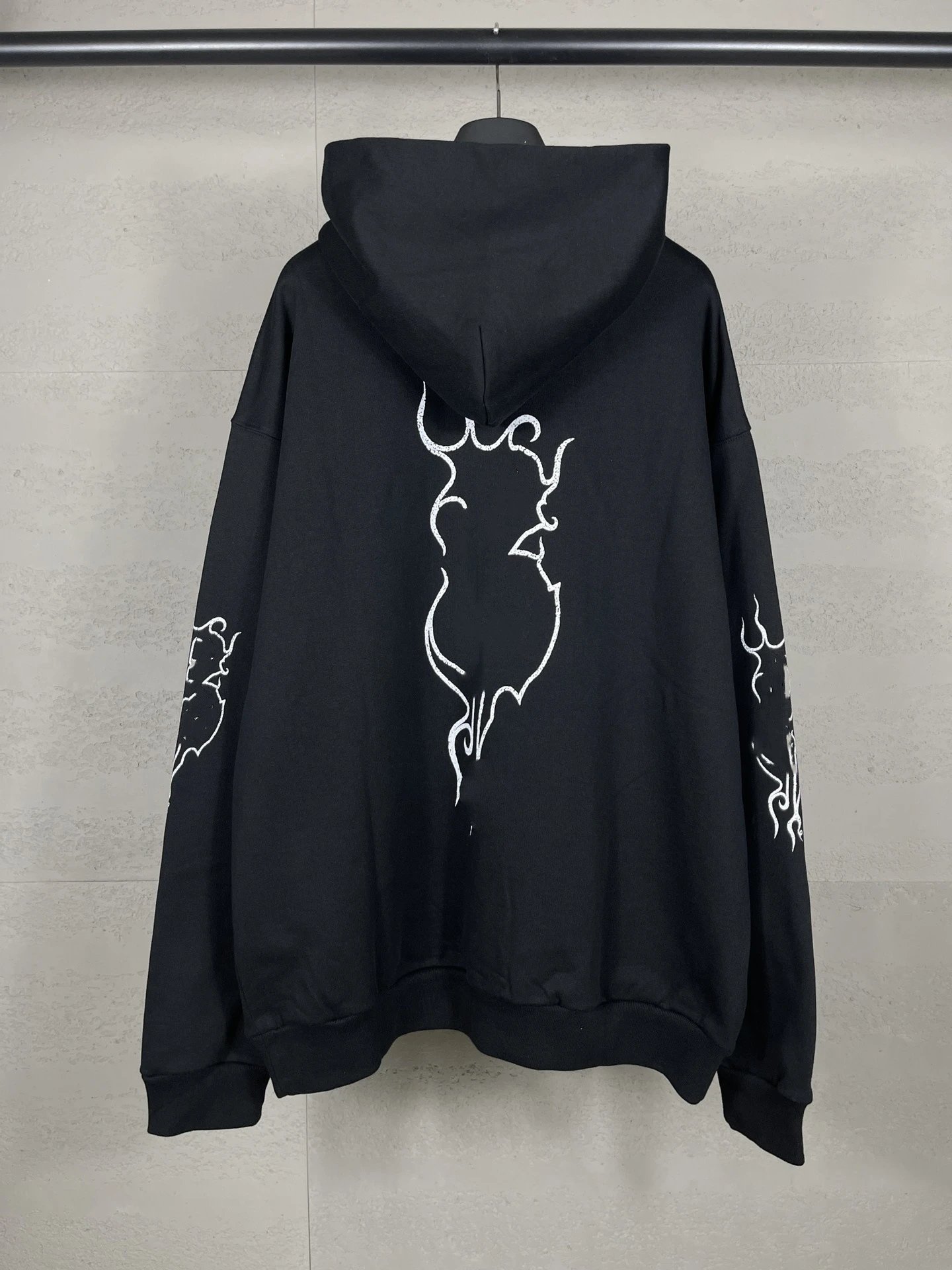 Gaichela Distressed Logo Hoodie Gray - 40