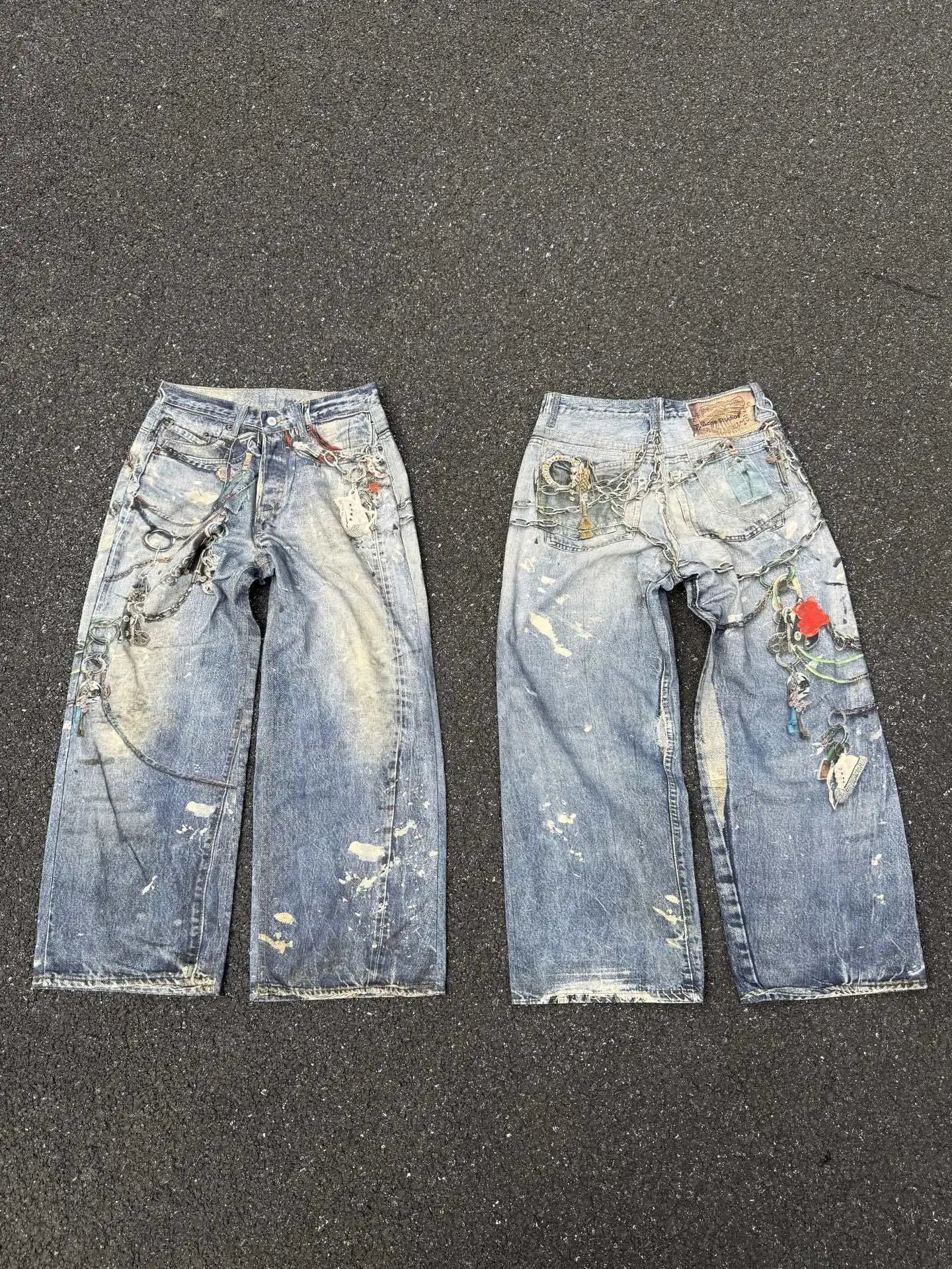 Niche Denim Jeans Unisex Relaxed Straight photo 5