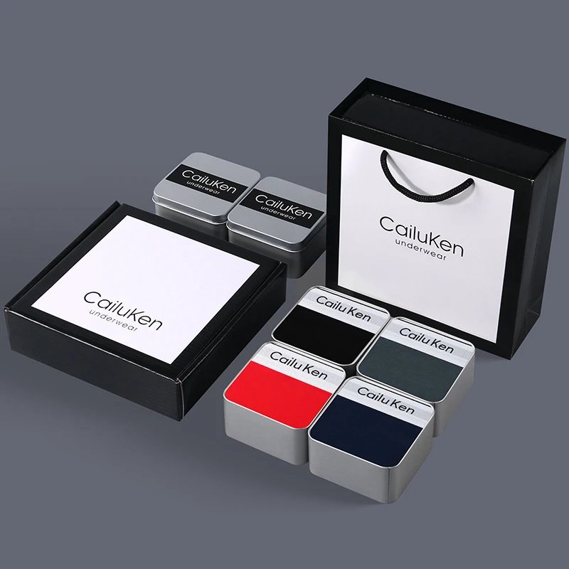 873 iron gift box black dark gray red blue