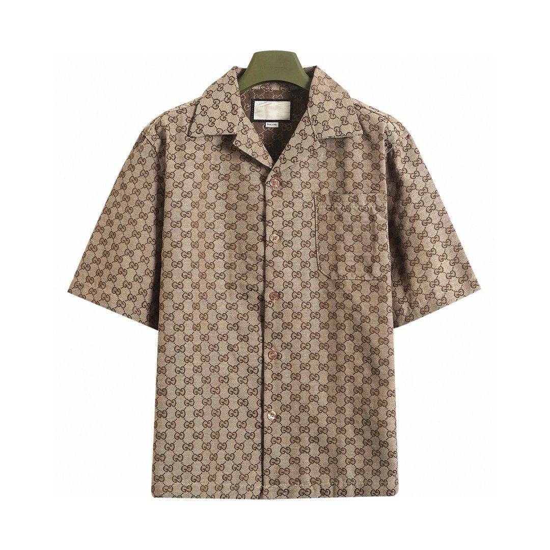 Jacquard Collar Short Sleeve Shirt Set photo 2