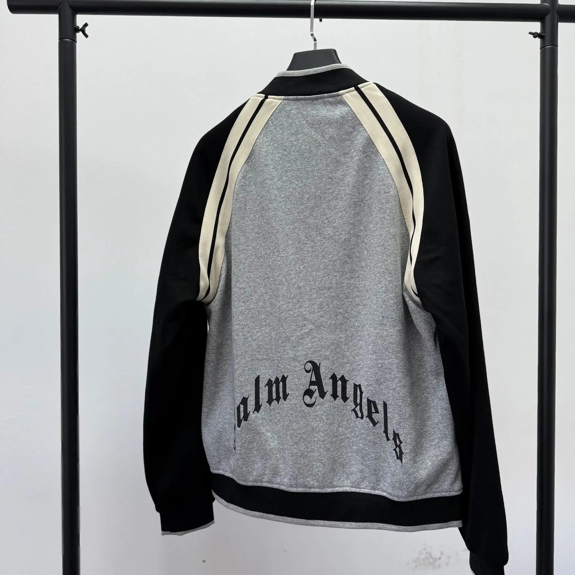 Letter Print Color Block Jacket photo 2