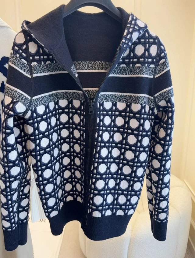 Premium Double-Sided Zip-Up Knit Jacket photo 4