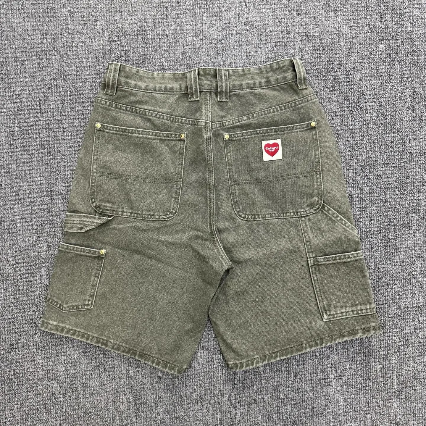 Carhartt WIP Heart Logo Denim Shorts photo 3