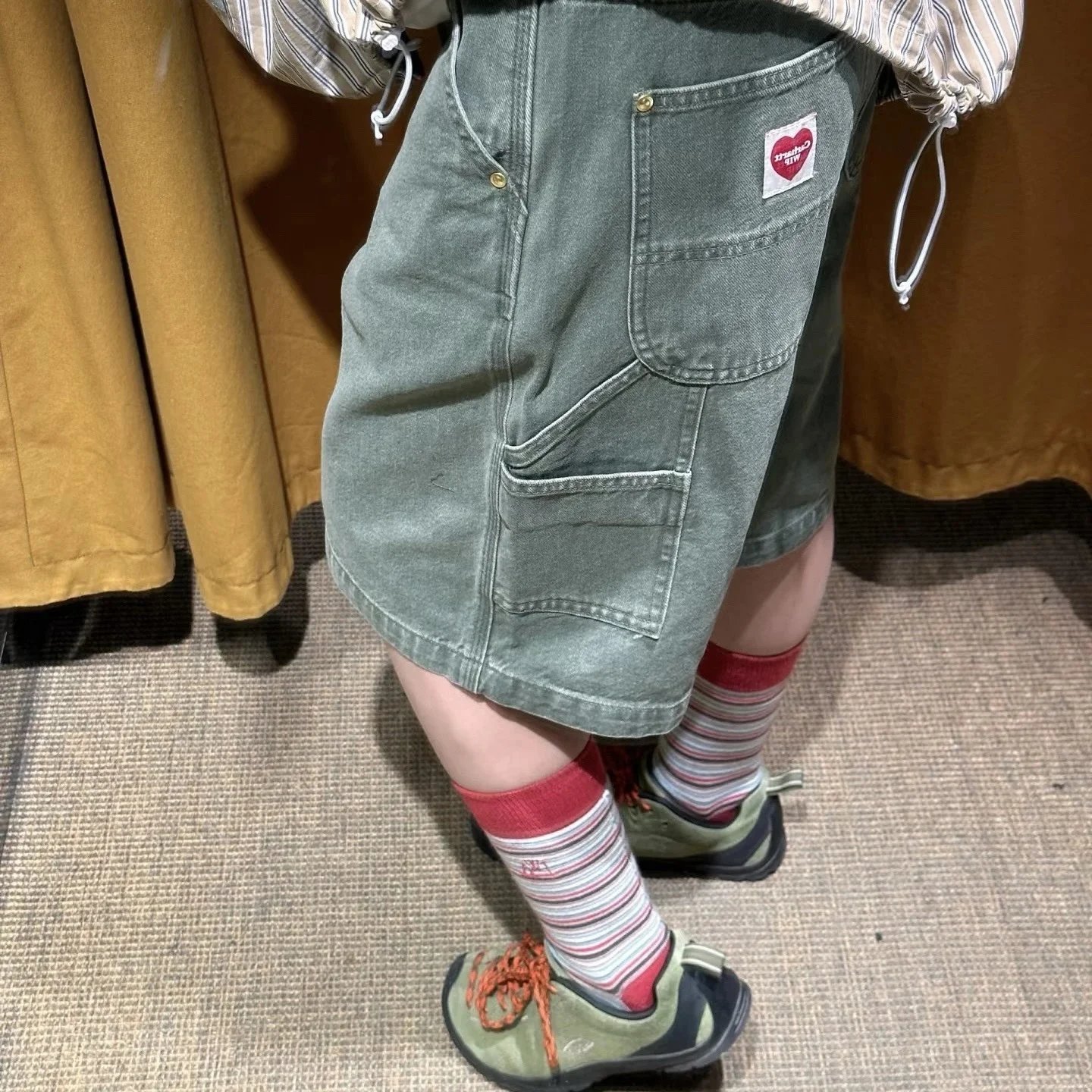 Carhartt WIP Heart Logo Denim Shorts photo 8