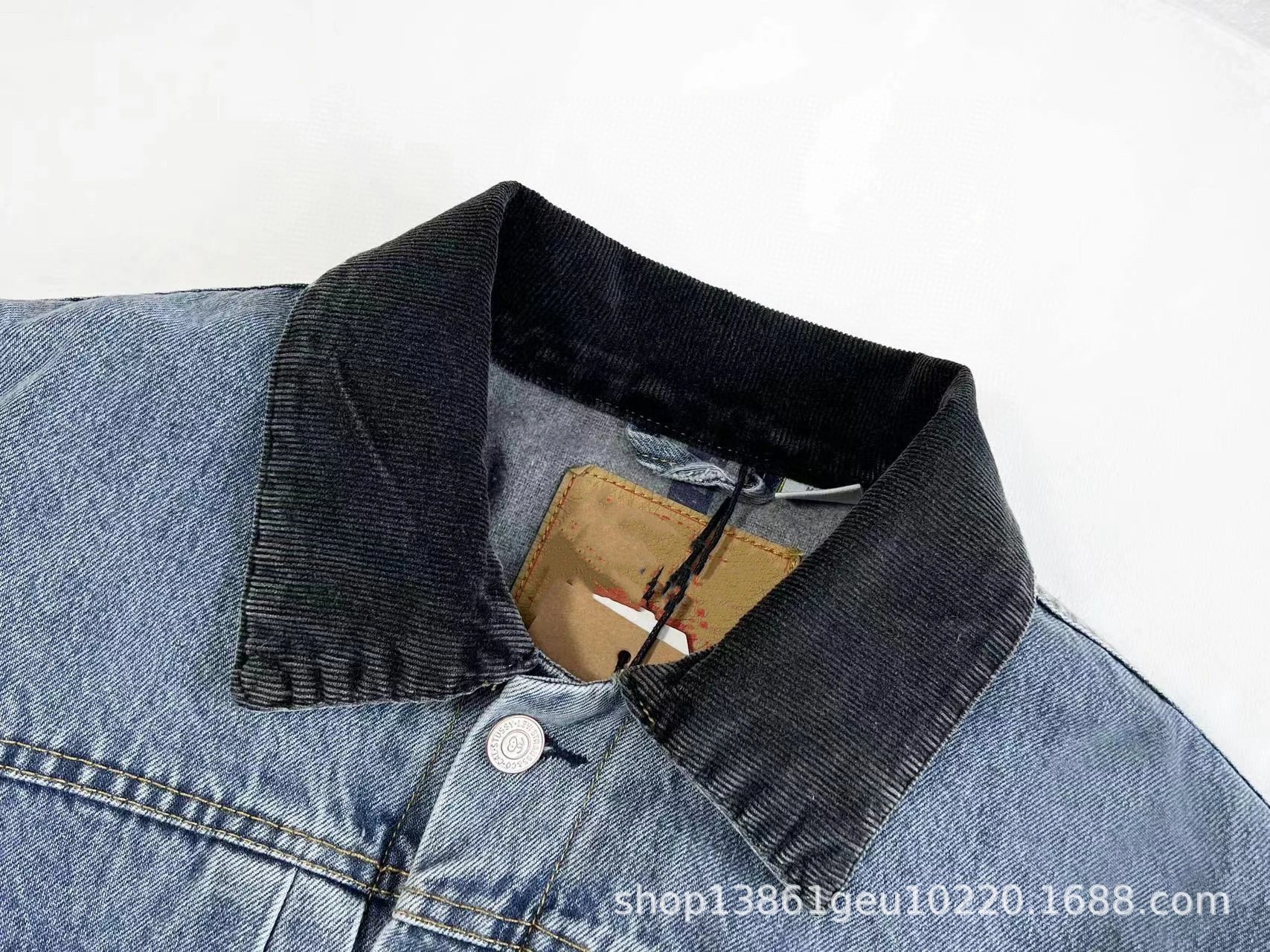 Embossed Denim Jacket photo 6