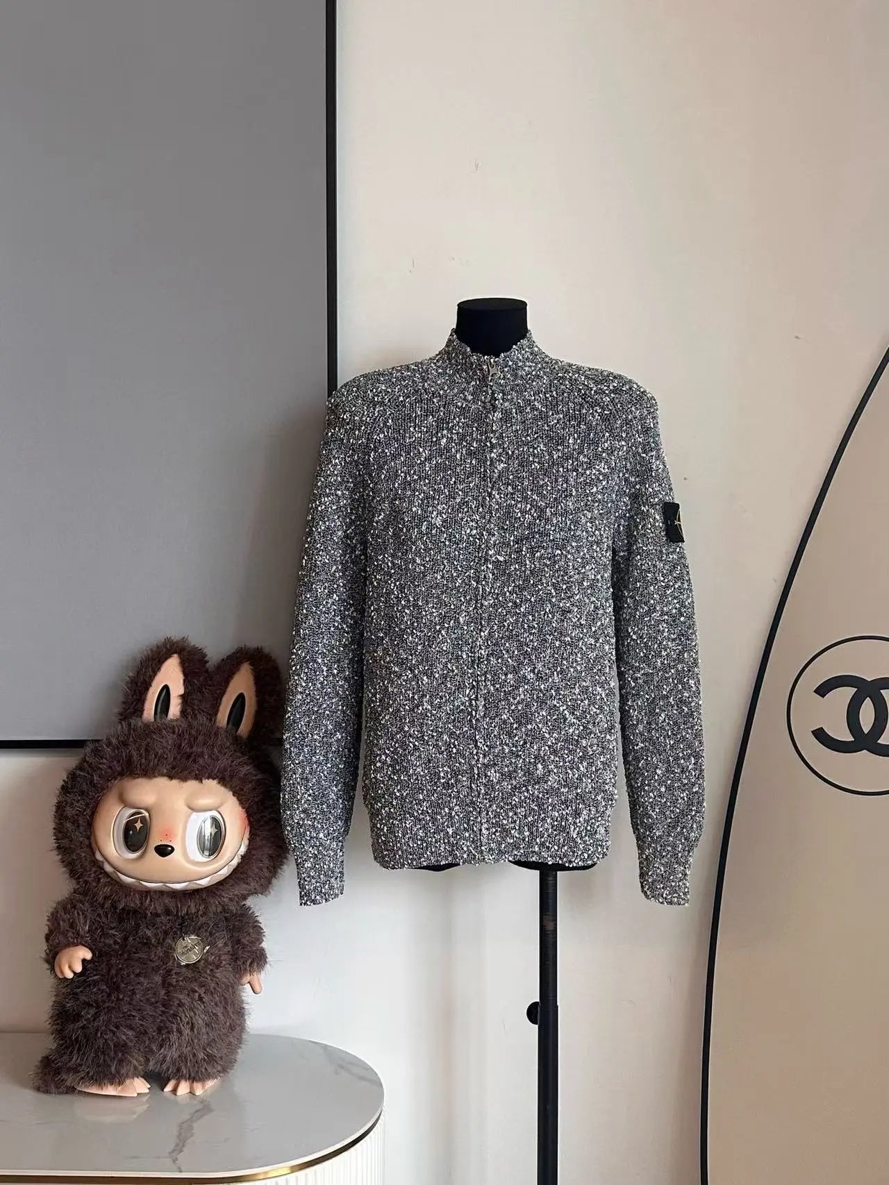 Stone Island Sleeve Badge Cardigan Jacket photo 3