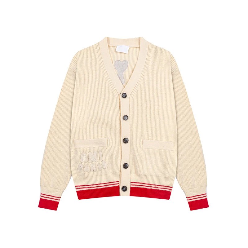 AMI Color Block Knit Cardigan photo 3