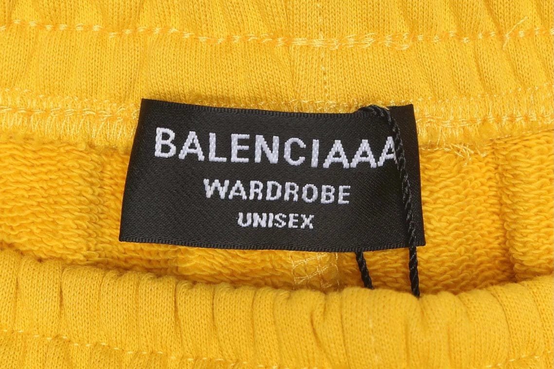 Balenciaga Logo-Embroidered Yellow Sweatpants - 6