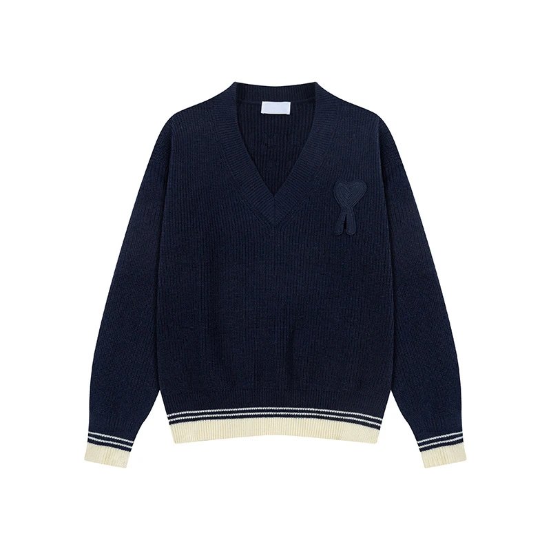 AMI Color Block Knit Cardigan photo 8