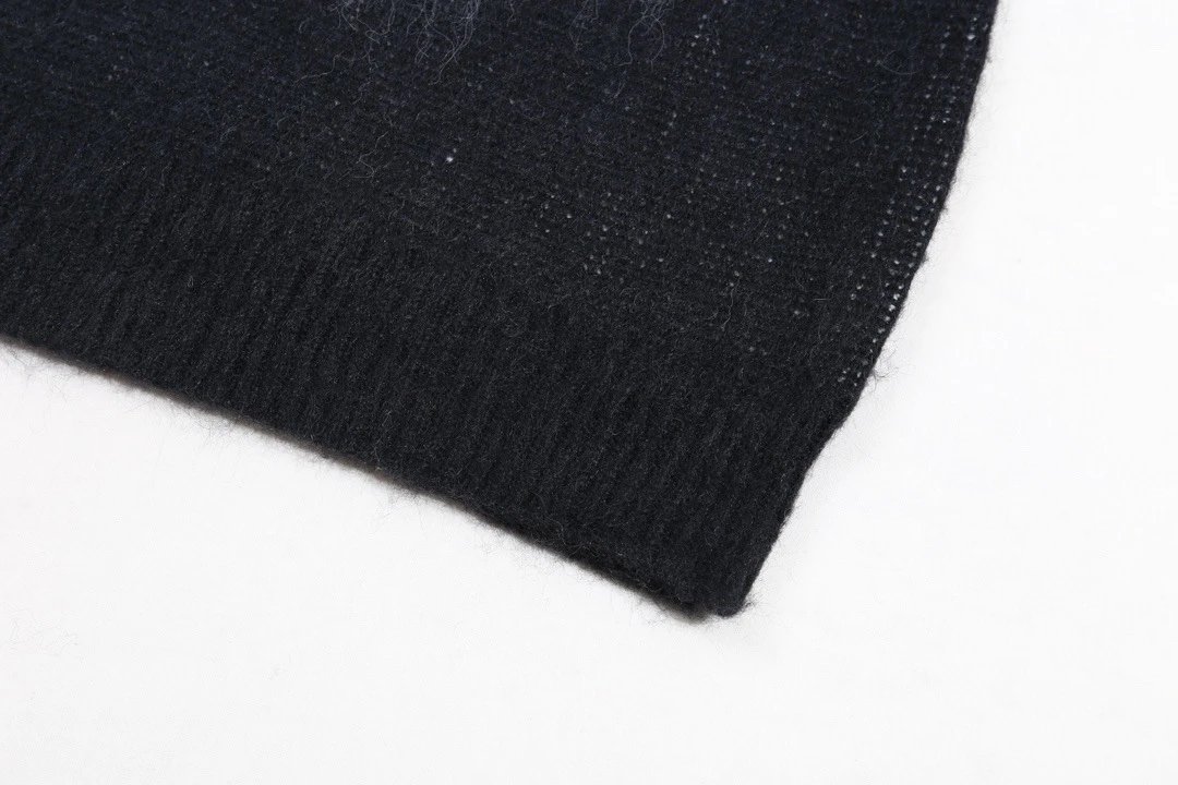 AMI Letter Crew Neck Knit Sweater photo 8