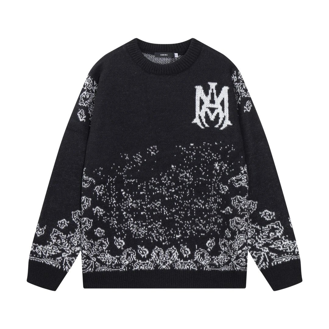 AMI Logo Jacquard Knit Sweater photo 3