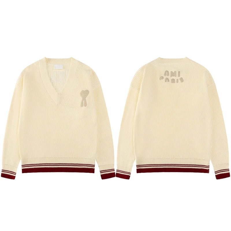 AMI Color Block Knit Cardigan photo 7