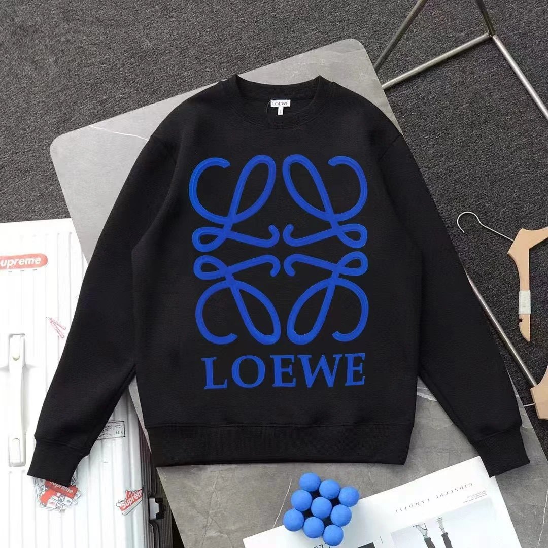 Embroidered Crew Neck Hoodie photo 4