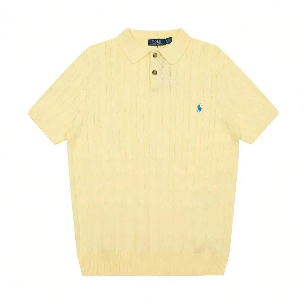 Embroidered Polo Short Sleeve Knit Shirt photo 7