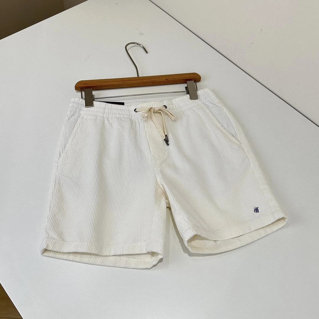 Needles Corduroy Drawstring Shorts Beige Shorts - 3