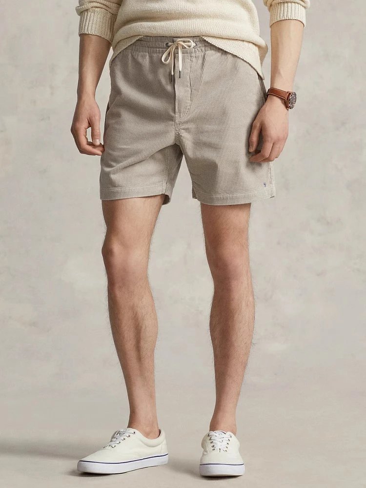 Needles Corduroy Drawstring Shorts Beige Shorts - 34