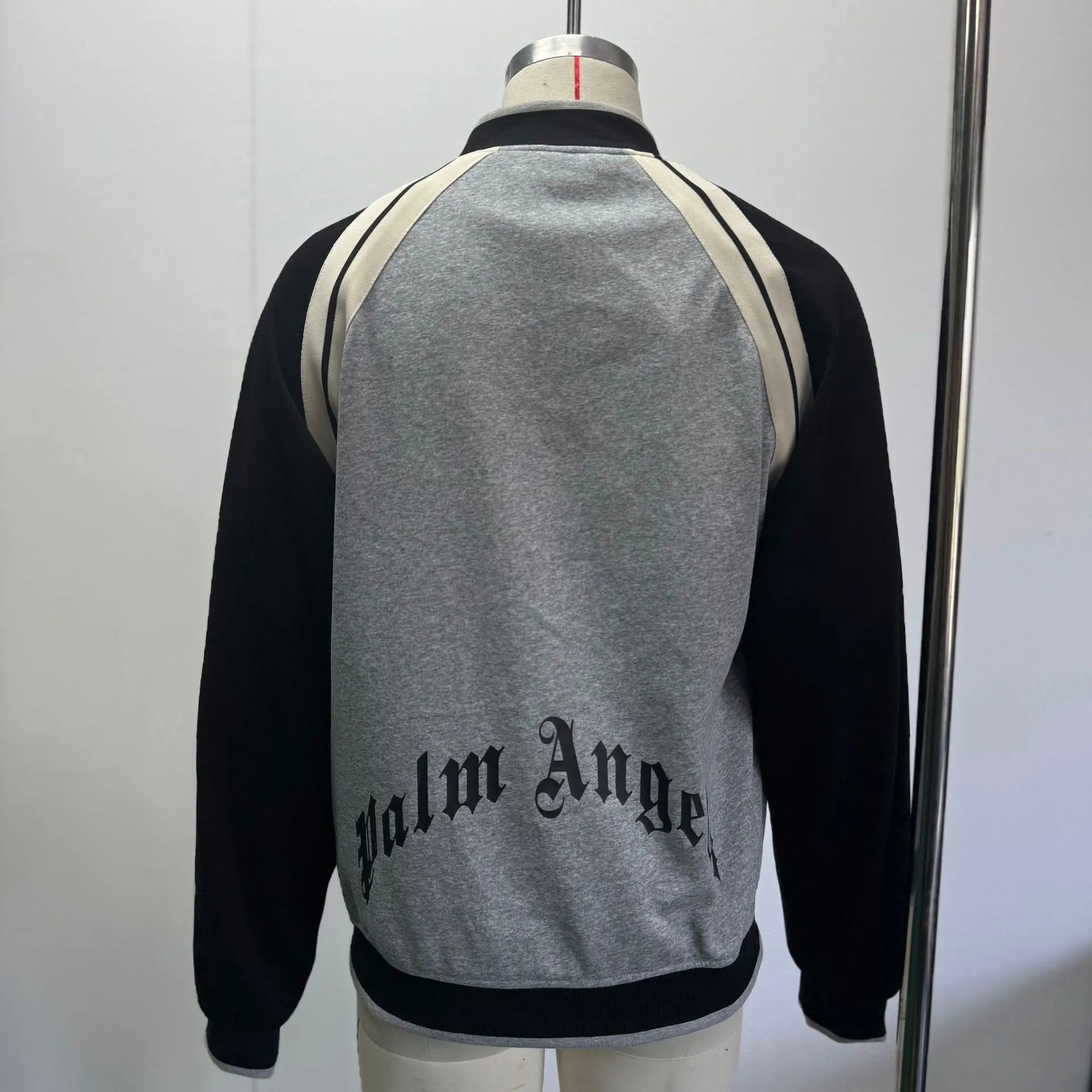 Letter Print Color Block Jacket photo 4