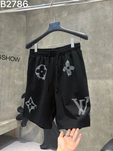 Louis Vuitton Monogram Grid Shorts Black - 1