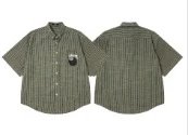 Stüssy Letter Print Collar Short Sleeve Shirt photo 5