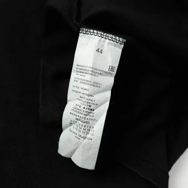 Maison Margiela Tabi Number 6 Black T-Shirt - 5