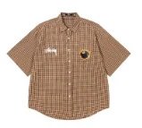 Stüssy Letter Print Collar Short Sleeve Shirt photo 3