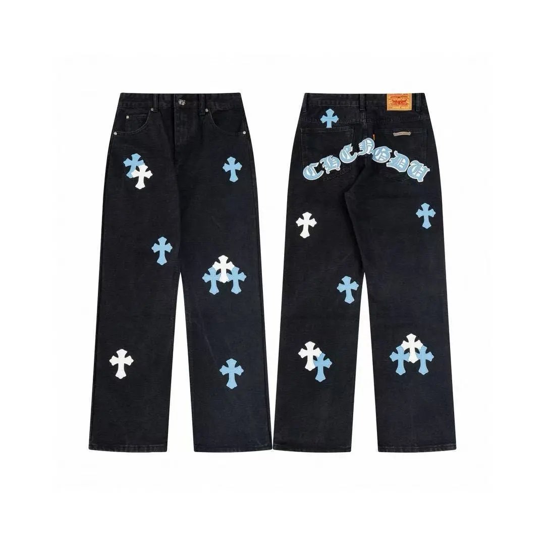Cross Patch Denim Jeans photo 3