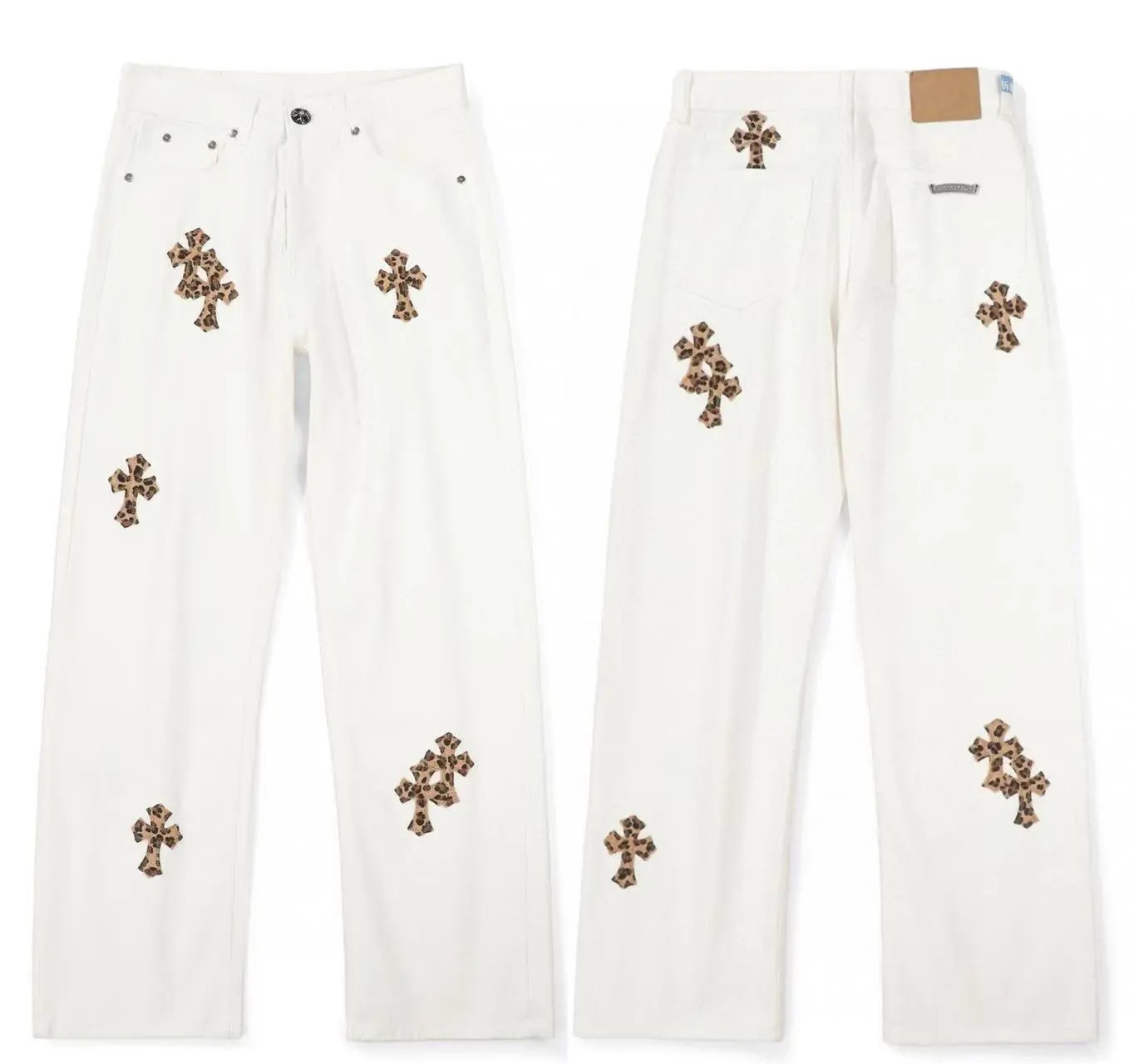 Cross Patch Denim Jeans photo 5