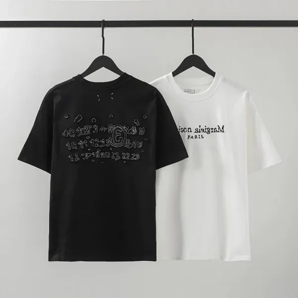 Maison Margiela Tabi Number 6 Black T-Shirt - 8